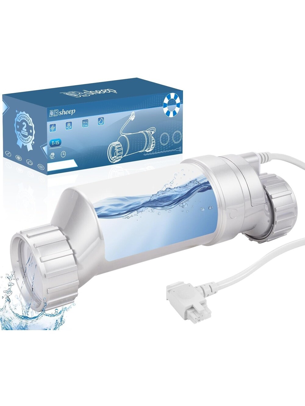 T-15 Salt Cell Replacement for Hayward W3T-CELL-15 AquaRite 40,000 Gallon Pool